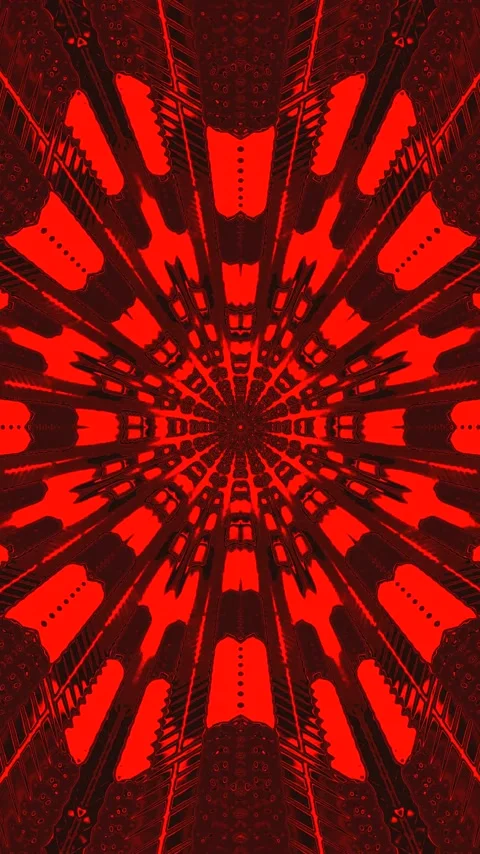 Tunnel video vj loop screensaver with seamless transition and dynamic red v.. Stock Footage 321563673