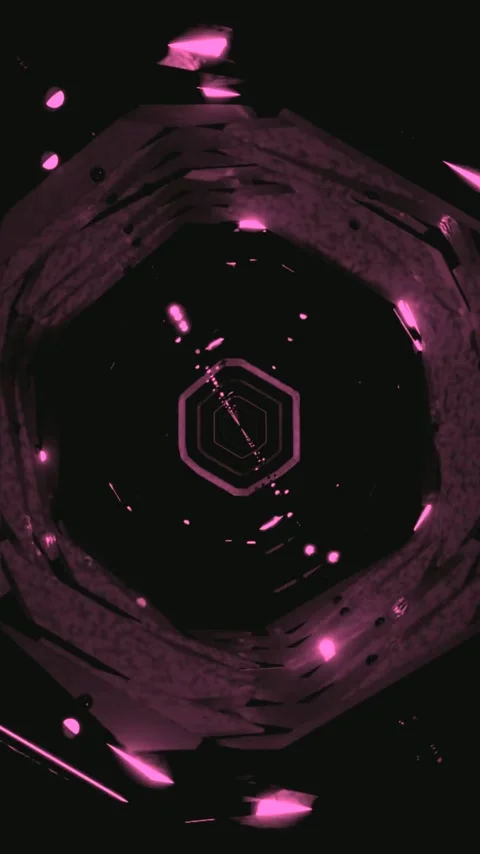Tunnel video vj loop screensaver featuring seamless motion with geometric p.. Stock Footage 321563693