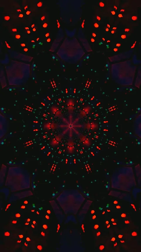 Tunnel video vj loop screensaver with seamless motion and colorful visual e.. Stock Footage 321564031