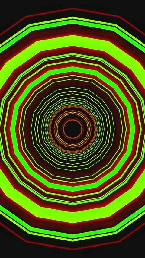 Tunnel video vj loop screensaver with seamless looping in vibrant colors cr.. Stock Footage 321564191