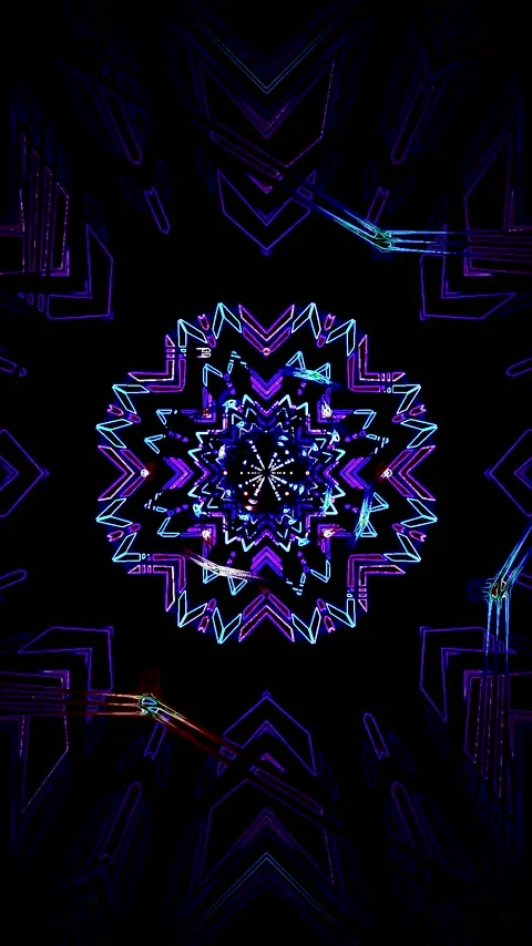 Tunnel video vj loop screensaver featuring vibrant colors and dynamic patte.. Stock Footage 321564515