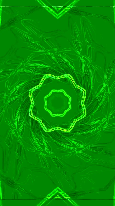 Tunnel video vj loop screensaver with seamless green pattern and swirling d.. Stock Footage 321564541