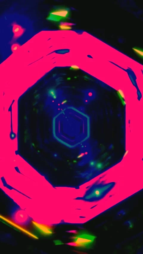 Tunnel video vj loop screensaver featuring seamless motion in vibrant color.. Stock Footage 321564656