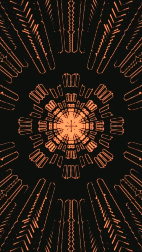 Tunnel video vj loop screensaver creates seamless visuals of geometric patt.. Stock Footage 321564775