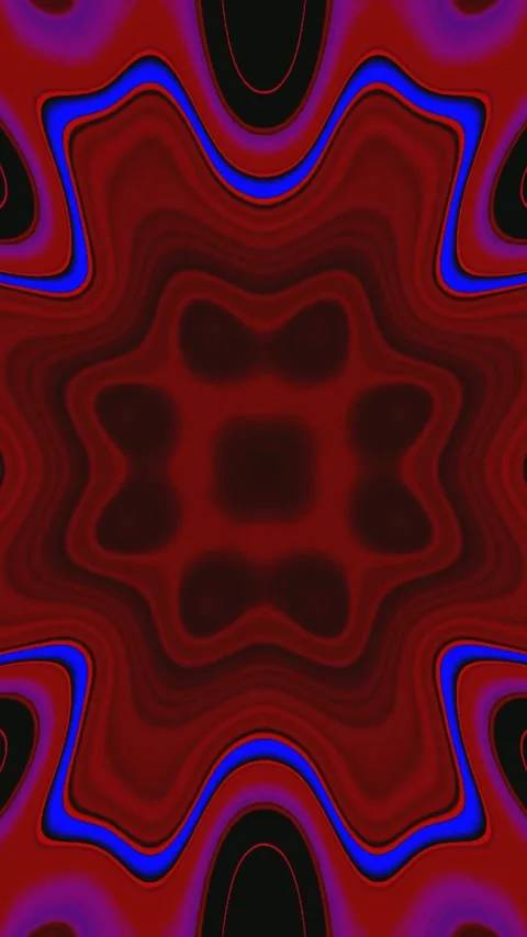 Tunnel video vj loop screensaver with seamless red patterns and dynamic vis.. Stock Footage 321564929