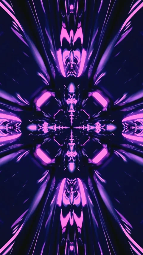 Tunnel Video VJ Loop Screensaver creating a vibrant abstract visual experie.. Stock Footage 321565140