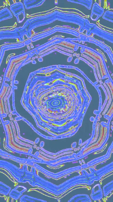 Tunnel video vj loop screensaver creates a mesmerizing seamless visual expe.. Stock Footage 321566367