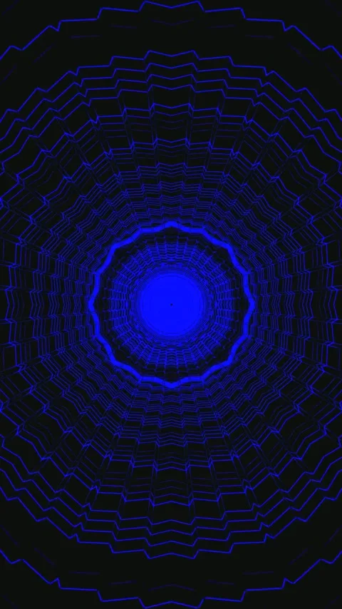 Tunnel video vj loop screensaver creating a captivating visual experience w.. Stock Footage 321566493