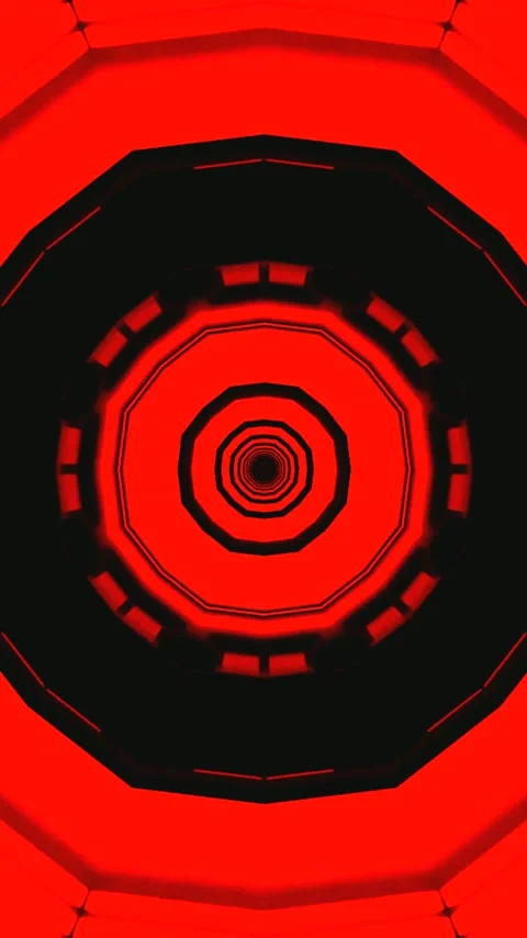 Tunnel video vj loop screensaver creates mesmerizing visuals with red and b.. 스톡 동영상 321567466