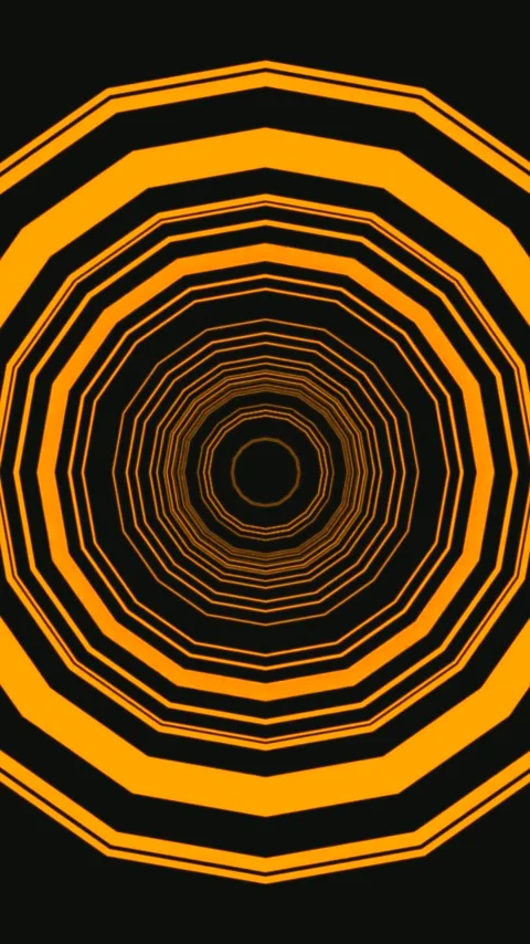 Tunnel video vj loop screensaver features seamless movement of vibrant oran.. Stock Footage 321568446