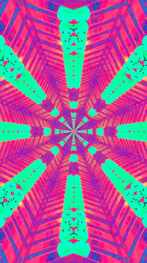 Tunnel video vj loop screensaver creates vibrant visual experience with sea.. Stock Footage 321568696