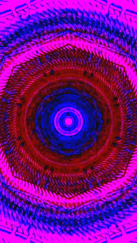 Tunnel video vj loop screensaver with seamless looping effects in vibrant c.. Stockbeeldmateriaal 321570613