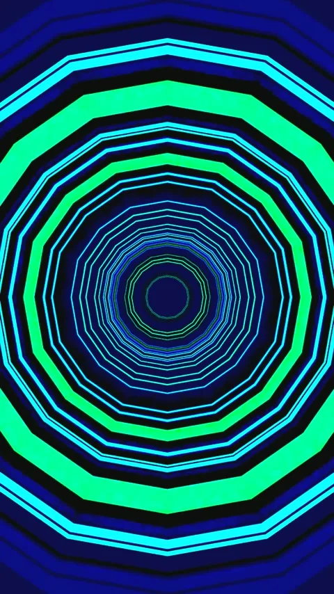 Tunnel video vj loop screensaver creates seamless visual experience with co.. Stock Footage 321570690