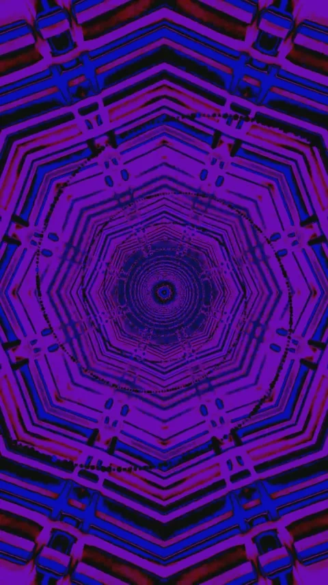 Tunnel video vj loop screensaver featuring seamless, vibrant colors and geo.. Stock Footage 321571216