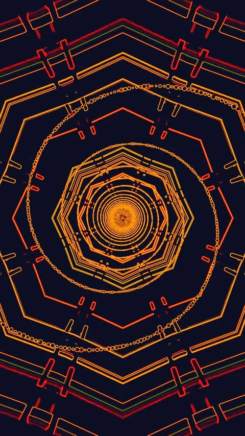 Tunnel video vj loop screensaver creates an immersive seamless visual exper.. Stock Footage 321571508
