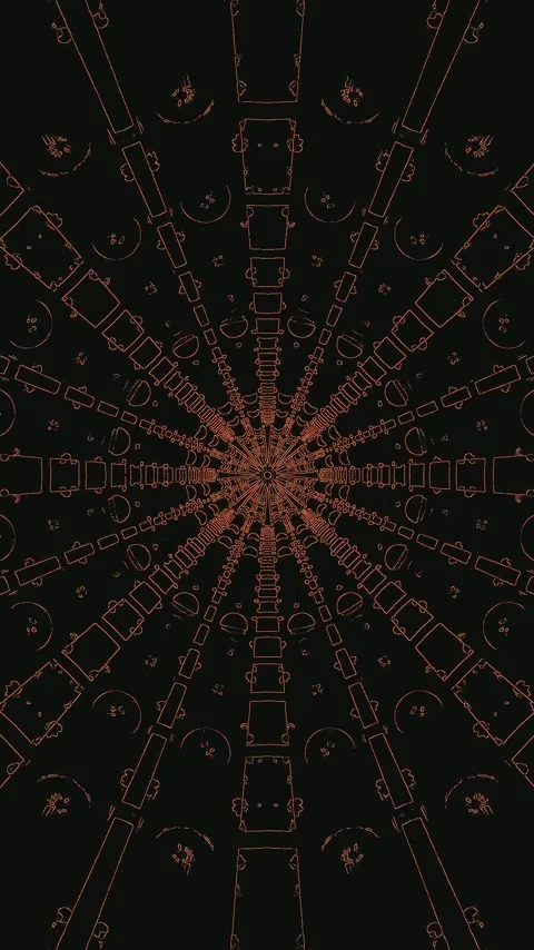 Tunnel video vj loop screensaver with seamless flowing patterns for calm vi.. Stock Footage 321571599