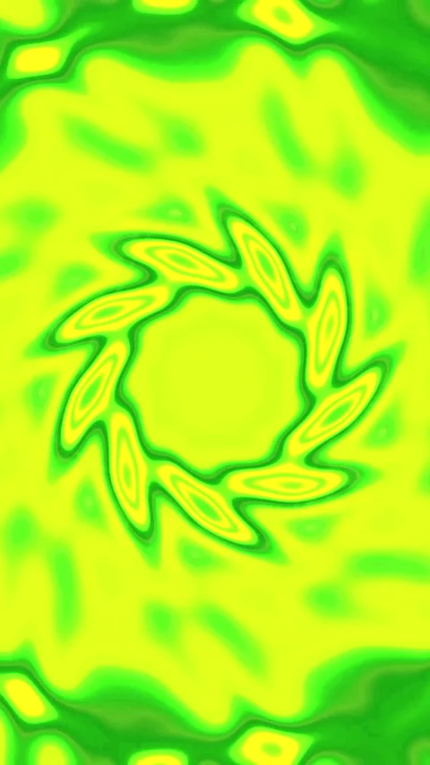 Tunnel video vj loop screensaver creates a mesmerizing green pattern for re.. Stock Footage 321571797