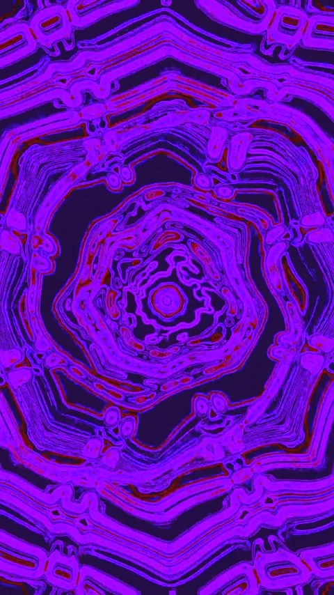 Tunnel video vj loop screensaver featuring seamless transitioning patterns .. Stock Footage 321573404