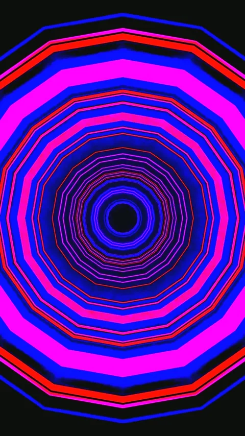 Tunnel video vj loop screensaver creates mesmerizing visual patterns in sea.. Stock Footage 321573889
