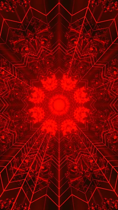 Tunnel video vj loop screensaver with red pattern and motion effect for liv.. Stock Footage 322771285