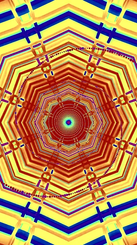 Tunnel video vj loop screensaver live wallpaper motion background with seam.. Stock Footage 322772968