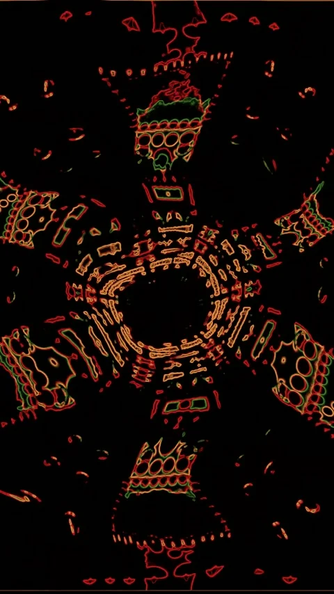 Tunnel video vj loop screensaver live wallpaper motion background with seam.. Stock Footage 322775580