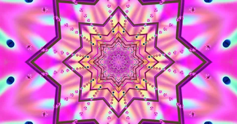 Tunnel video vj loop seamless visuals in vibrant pink and blue patterns sho.. Stock Footage 318606332