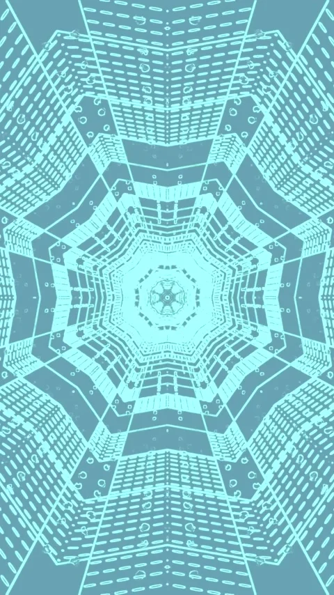 Tunnel video vj loop seamless screensaver with dynamic patterns and captiva.. Video stock 321264670