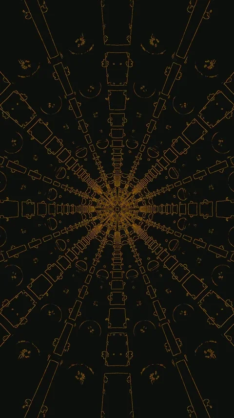 Tunnel video vj loop with seamless animation creating an endless journey of.. Video stock 321563400