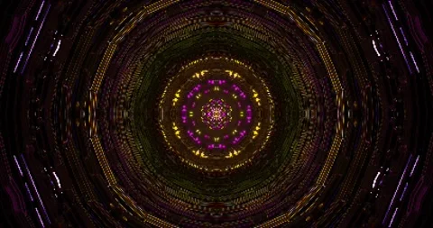Tunnel visualizer creates a mesmerizing seamless loop of colors and pattern.. Stock Footage 317062296