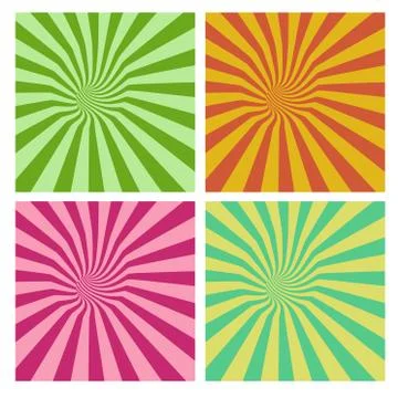 Tunnel vortex in multiple color stripe pattern イラスト素材