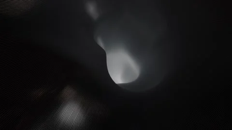 Tunnel Vortex VJ Loop, Mesh Texture, Greyscale, Hazy Cinematic Lighting Stock Footage 255386824