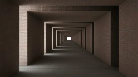 Tunnel wall out brick Stock Footage 7736018