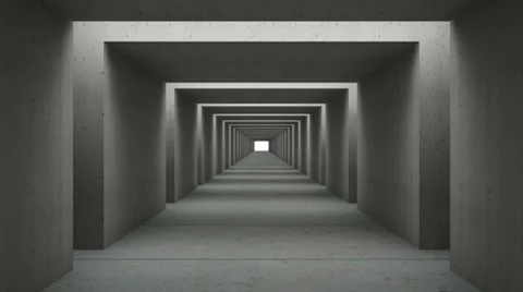 Tunnel wall out concrete Video stock 7736068