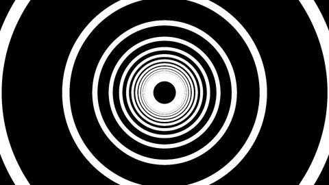 Tunnel Of White Circles Stock Footage 119955805