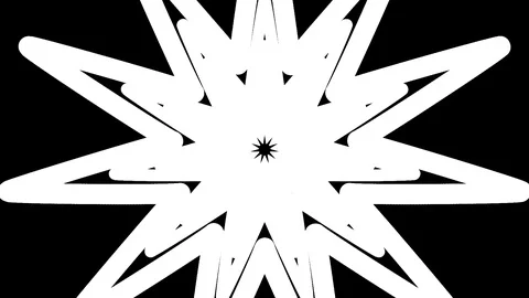 Tunnel Of White Shapes Stock Footage 119955810
