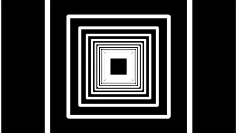 Tunnel of White Squares Stock Footage 119955807
