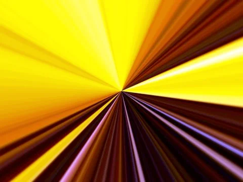 Tunnel of yellow light Stock Illustration