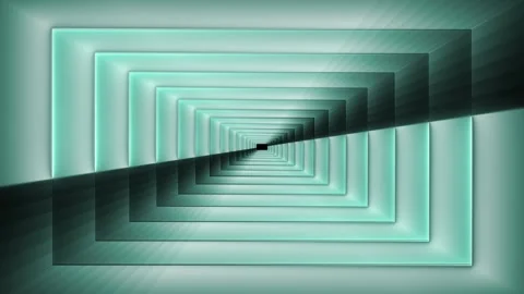 Tunnel zoom animation with rectangles looping circle around frame. Infinity  Stock Footage 248623078