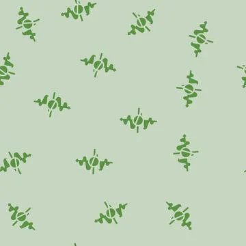 Tunneling quantum computer glyph vector seamless pattern Illustrazione stock