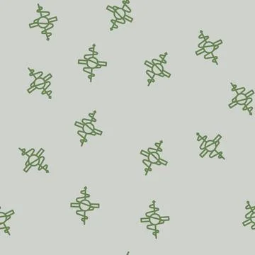 Tunneling quantum computer line vector seamless pattern イラスト素材