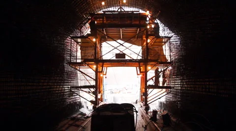 Tunnelling 14 Stock Footage 1091707