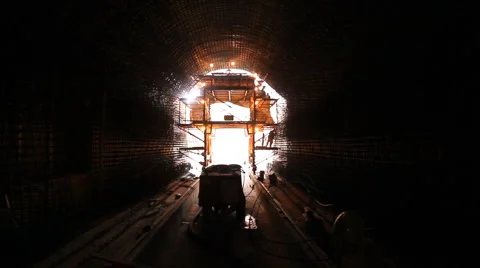Tunnelling 15 Stock Footage 1091701