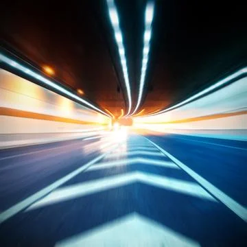 Tunnels and car Stock Photos