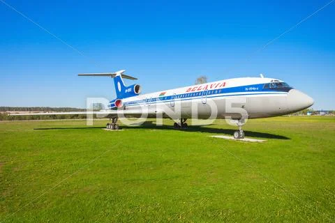 The Tupolev Tu-154 aircraft Stock Photos
