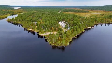 Turawa Lake surrounded by tranquil forest, Turawa, Poland. Video stock 296186712