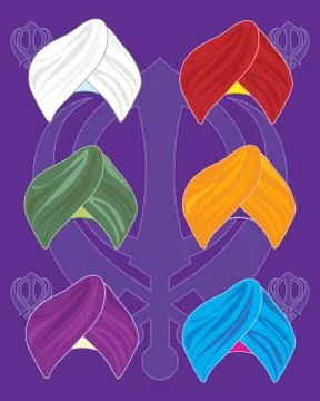 Turban background Stock Illustration