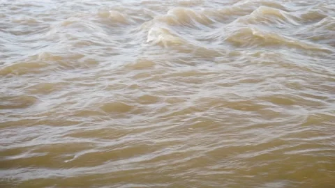 Turbid water flow. Video stock 307277383