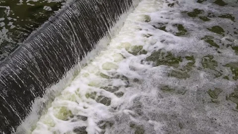 Turbid water flow. Stock Footage 340064138