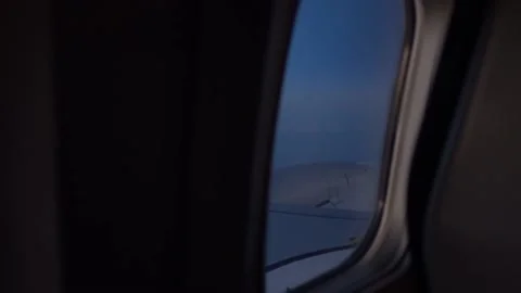 Turbine from airplane window Stock Footage 90449075